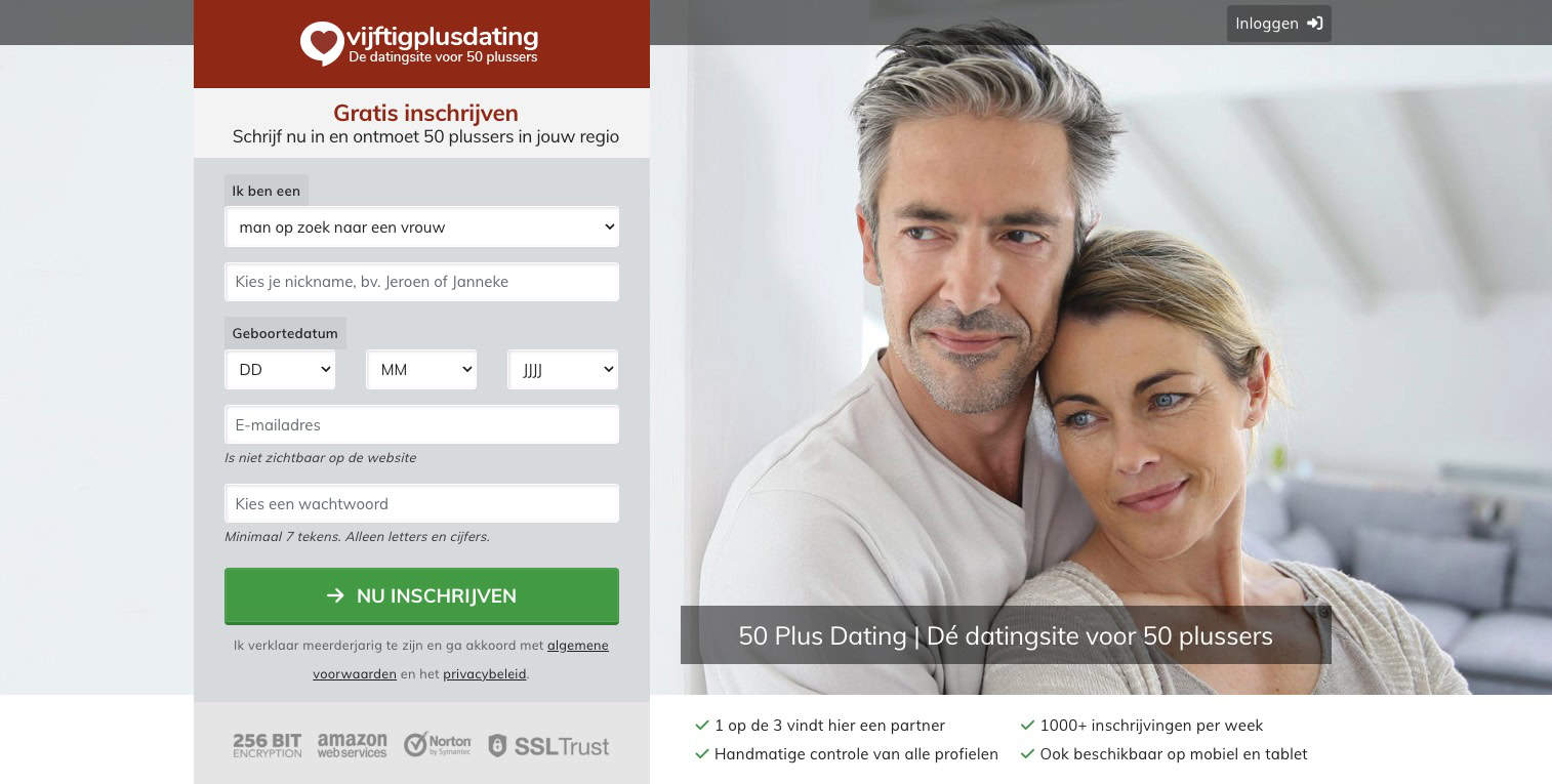 Vijftigplusdating Aanmelden