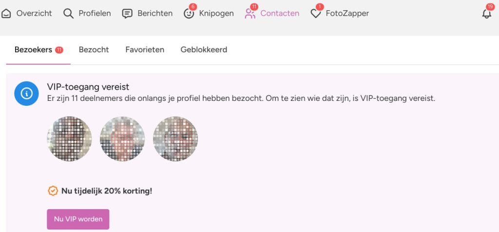 VIP-toegang functies