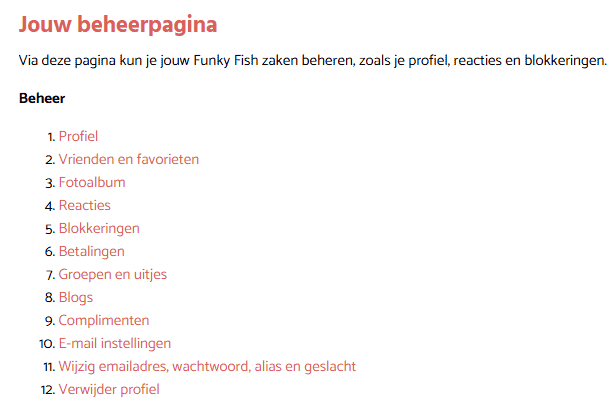 Beheerpagina