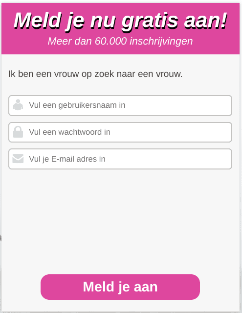 Gratis Aanmelden