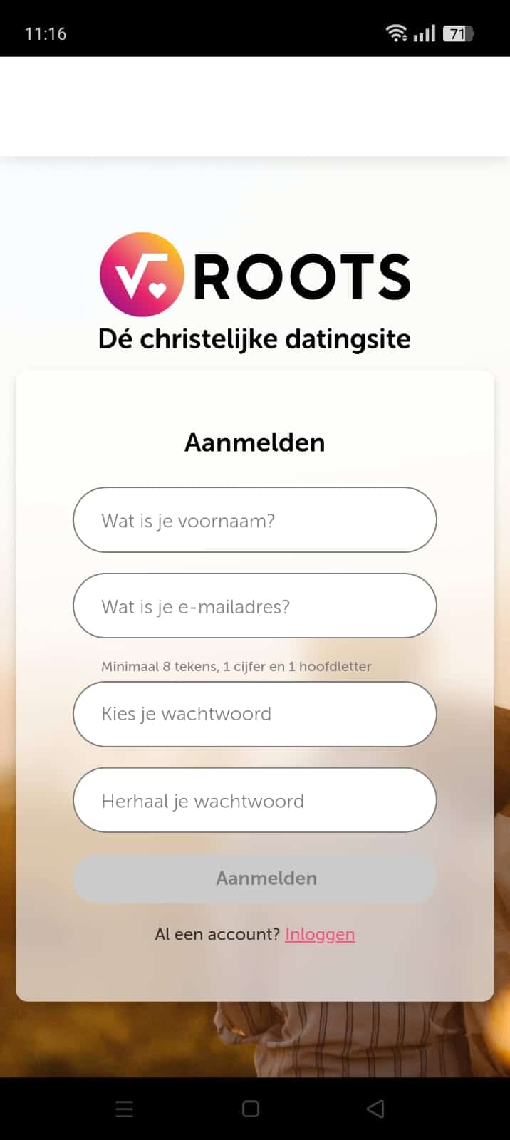 Aanmelden