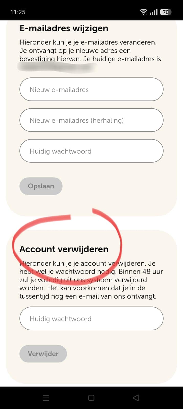 RootsDating - Account verwijderen