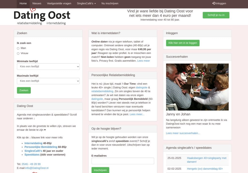 DatingOost - Homepage