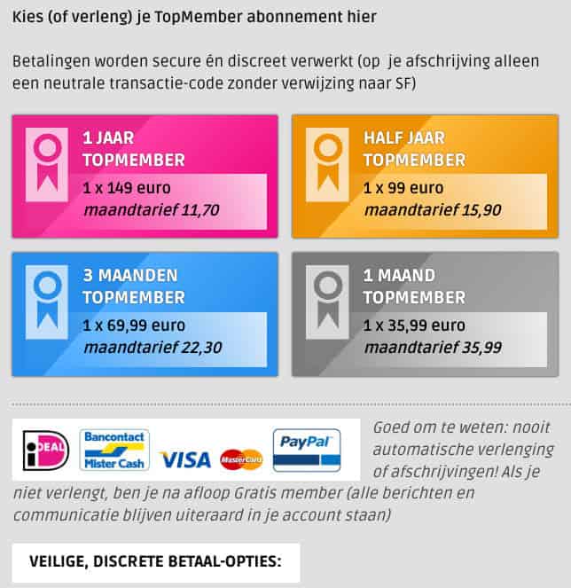 SF Dating - Lidmaatschappen