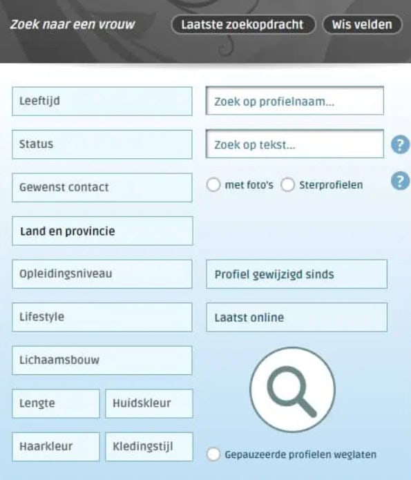 Zoeken naar profielen