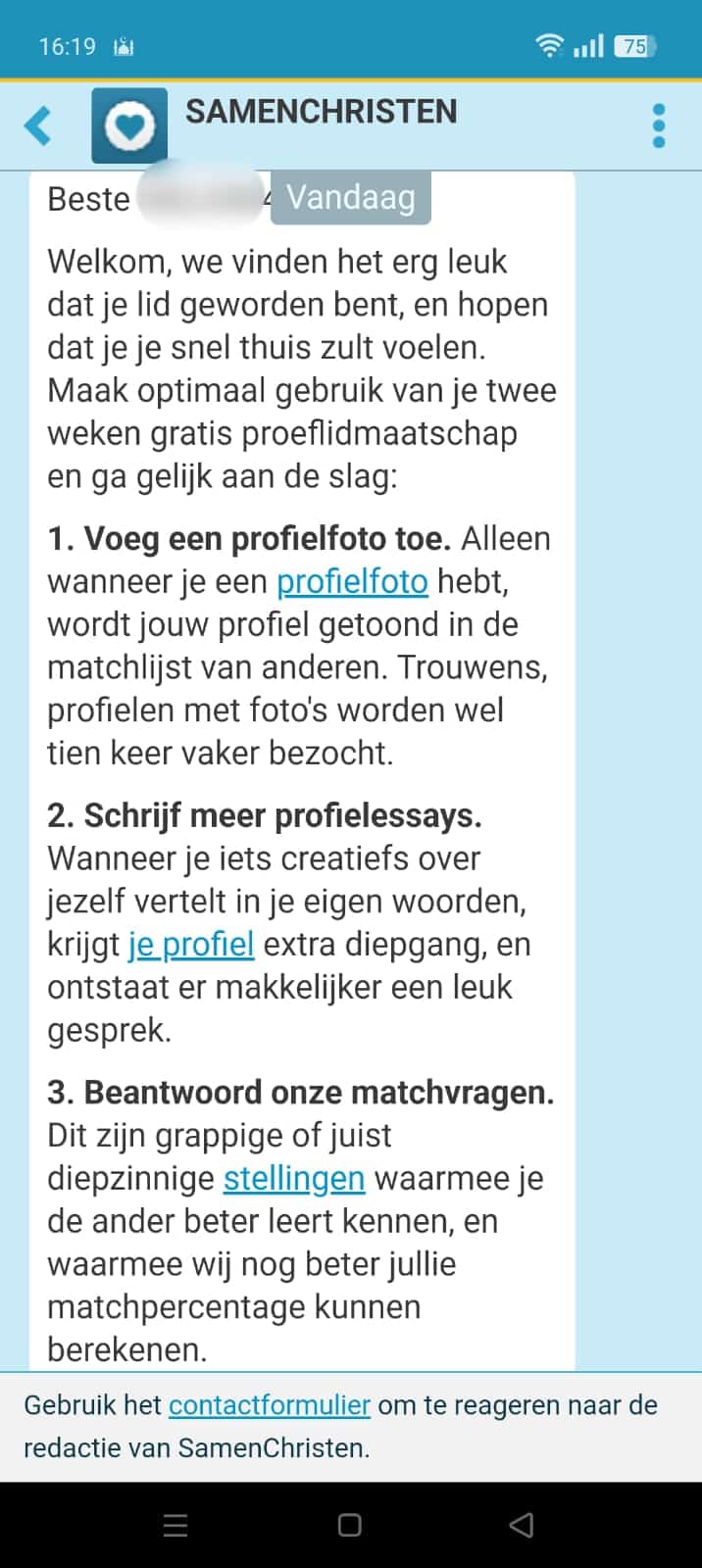 SamenChristen - Bericht