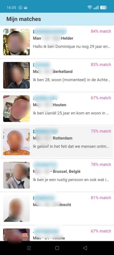 SamenChristen - Matches