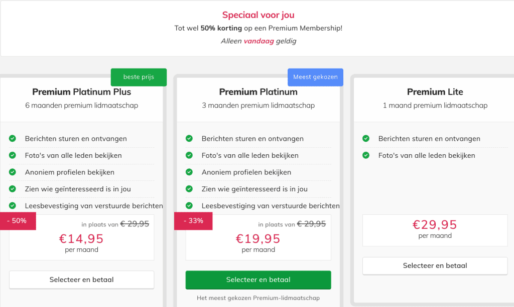 60Dating - Lidmaatschappen