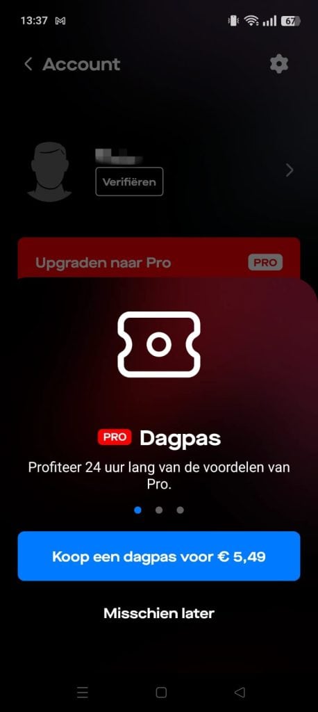 Scruff - Dagpas kopen